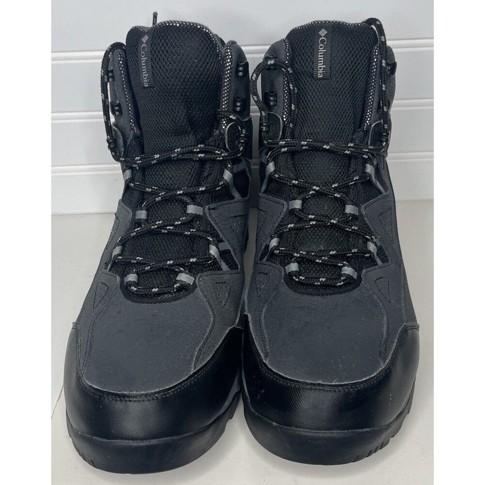 Columbia Men's Liftop III Snow Boot, Waterproof, High-Traction, Black, Size 12